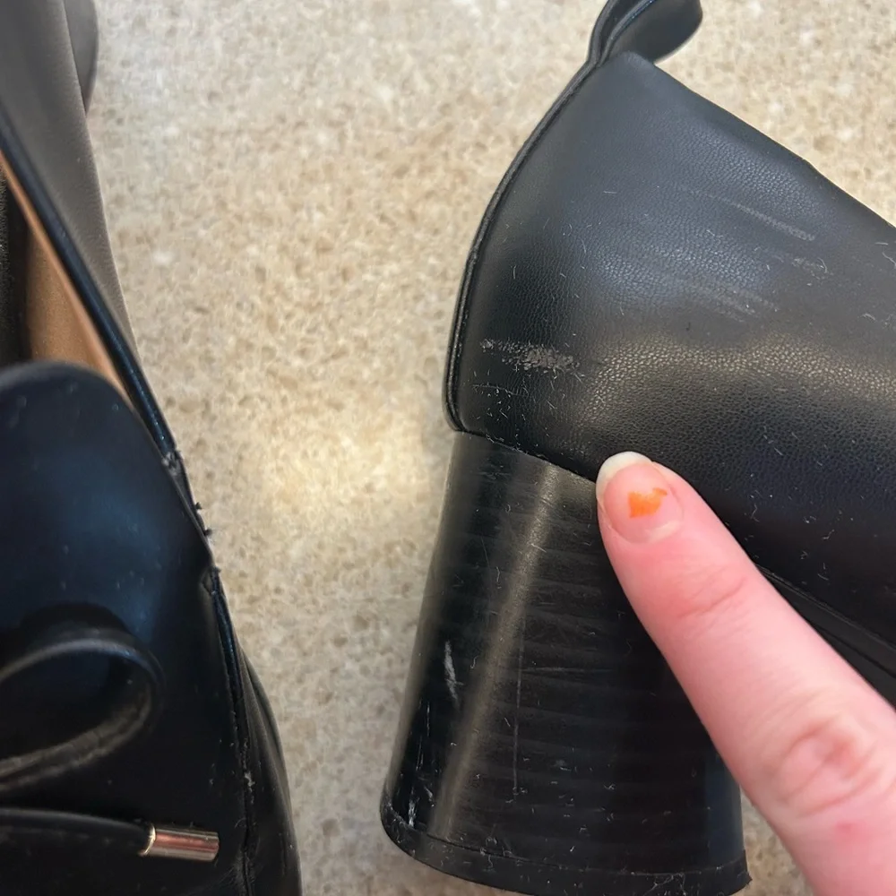 Aerosoles Mara Style Black Block Heel‎ Pumps Size 8